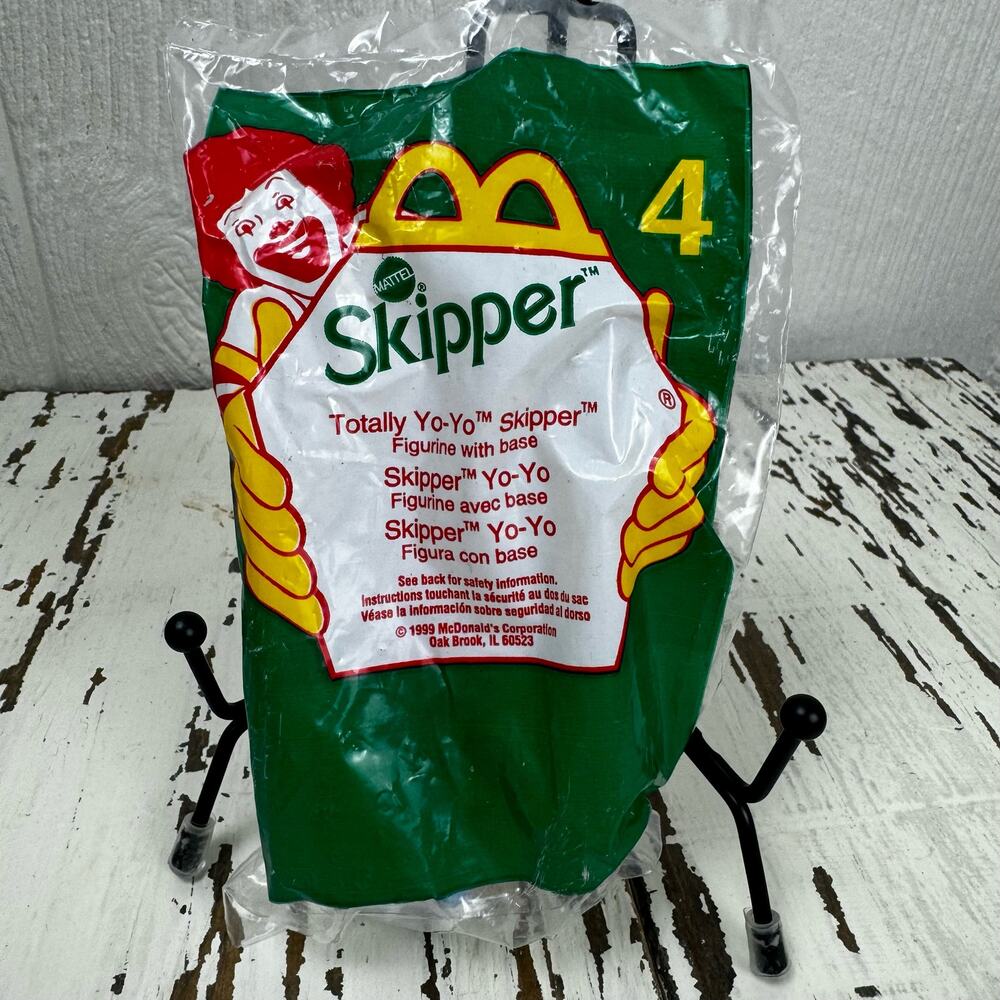 McDonald's Happy Meal Toy 1999 Totally Yo-Yo Skipper #4 Barbie Figure NOS NIP